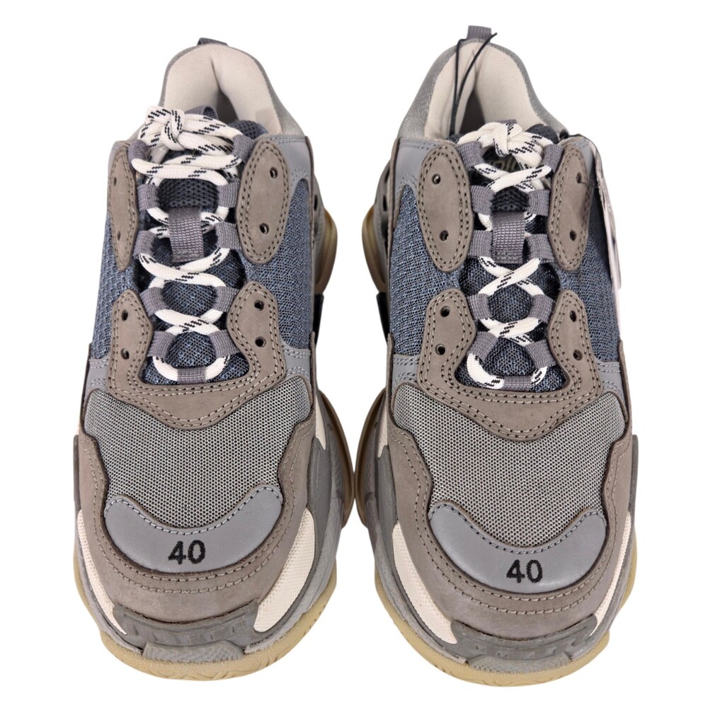 Balenciaga Triple S Sneakers US 7 EU 40 Mens Gray $1100 - Picture 2 of 14